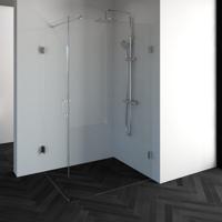 Brauer Void - Douchecabine met Draaideur - Helder Glas - 90x120x200 cm - incl. Glascoating - Chroom - thumbnail