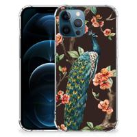 iPhone 12 | 12 Pro Case Anti-shock Pauw met Bloemen - thumbnail