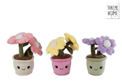 Take Me Home plant pluche bloem L 3ass 18 cm