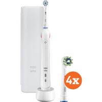 Oral-B PRO 2 2500 wit + Cross Action opzetborstels (4 stuks) - thumbnail