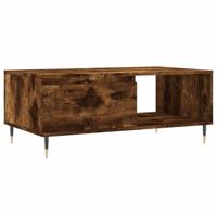 Salontafel 90x50x36,5 cm bewerkt hout gerookt eikenkleurig - thumbnail