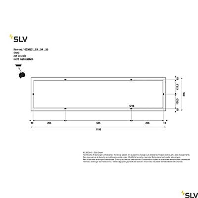 SLV 1003053 PANEL LED-plafondlamp LED vast ingebouwd 40 W Wit SLV 1003053 PANEL LED-plafondlamp LED vast ingebouwd 40 W Wit
