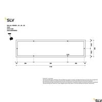 SLV 1003054 PANEL LED-plafondlamp LED vast ingebouwd 40 W Grijs - thumbnail