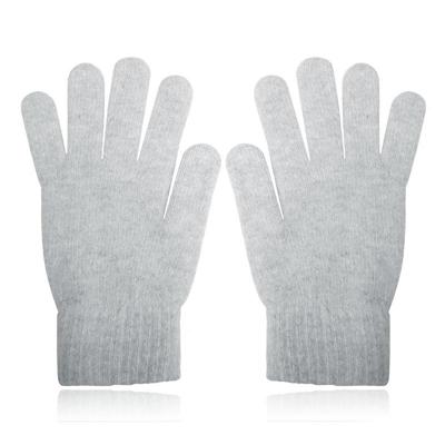 Zachte Dameshandschoenen - Lichtgrijs - Kasjmir-look in Small/Medium