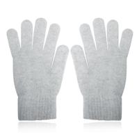 Zachte Dameshandschoenen - Lichtgrijs - Kasjmir-look in Small/Medium - thumbnail