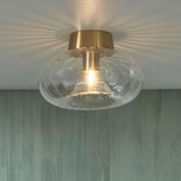 its about RoMi Plafondlamp 'Brussels' Glas, 28cm, kleur Goud - thumbnail