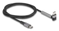 Delock 81172 USB-C-kabel USB 2.0 USB-C stekker, USB-C stekker 1.50 m Zwart, Grijs - thumbnail