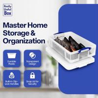 Opbergbox ru 33ltr 710x440x165mm transp wit - thumbnail