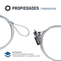 Veiligheidskabel iggual SECURE 4D - thumbnail