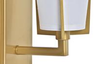 Muurlamp DKD Home Decor 25W Gouden Metaal Polyester Wit 220 V (12 x 14 x 25 cm) - thumbnail