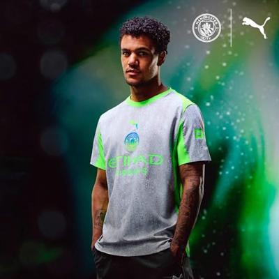 Manchester City 3rd Shirt Senior 2025/2026 - Maat XL - Kleur: LichtgeelGrijs | Soccerfanshop