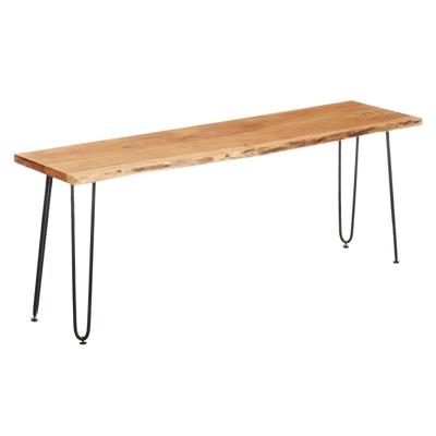 TV - tafel Gift Decor FM 0323-114 Live Edge Bruin Zwart 140 x 37 x 52 cm 140 x 5,5 x 37 cm