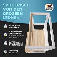 Speeltoren Leertoren Barn Wit Naturel grenenhout - thumbnail