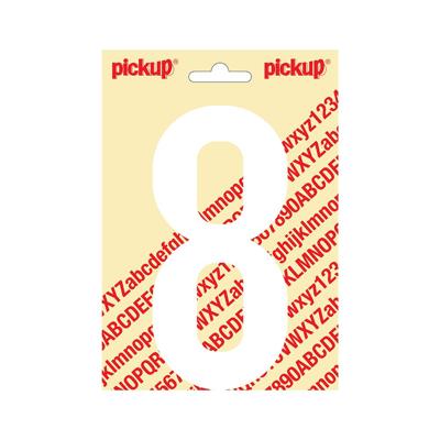 Deco cijfer 8 nobel wit 150 mm Pickup - Pickup