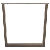 Eettafelpoten 2 st V-vormig 90x(72-73,3) cm staal naturel - thumbnail