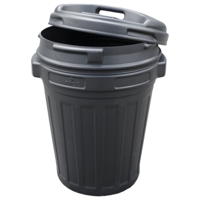 Voerton met draaisluiting 70 liter Black - thumbnail