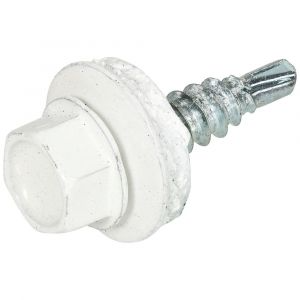 Homefix Profielplaatschroef Vz 6K Wit Ral9010 4.8X20 | 20 stuks - 6701.21.30050