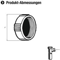 Cornat Afsluitkap Spoelbak 1&apos;&apos; - TEC356402R - thumbnail