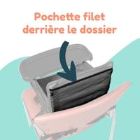 BAMBISOL - Draagbare babybooster, om te bouwen tot kinderstoel - Afneembare tablet, snel en compact opvouwbaar, draagtas - thumbnail
