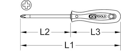 KS Tools 153.1020 1531020 Kruiskop schroevendraaier PH 1