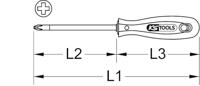KS Tools 153.1020 1531020 Kruiskop schroevendraaier PH 1 - thumbnail