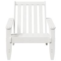 Tuinstoelen Adirondack 2 st 75x77x77 cm massief grenenhout wit - thumbnail
