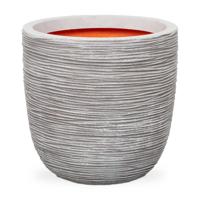 Bloempot Pot bol rib nl 35x34 - ivoor Capi Nature - Capi europe - thumbnail