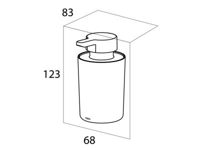 Tiger Vrijstaande Zeepdispencer Urban Mat Wit Tiger Vrijstaande Zeepdispencer Urban Mat Wit