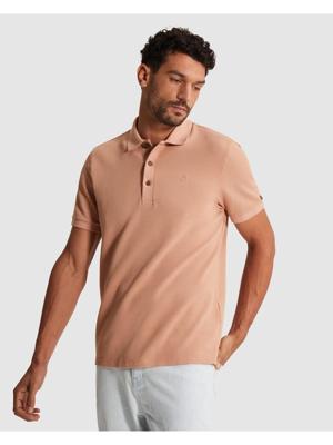 Cast Iron Regular Fit Two Tone Waffle Cpss2603852 Poloshirts 3018 Cafe Creme