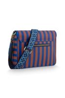 Pip Studio Fenna Schoudertas Medium Streep Blauw - thumbnail