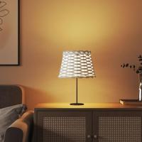 Lampenkap 20x15 cm wicker wit - thumbnail