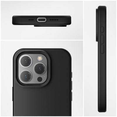 4Smarts Silikon Case Backcover Apple iPhone 15 Plus Zwart MagSafe compatible 4Smarts Silikon Case Backcover Apple iPhone 15 Plus Zwart MagSafe compatible