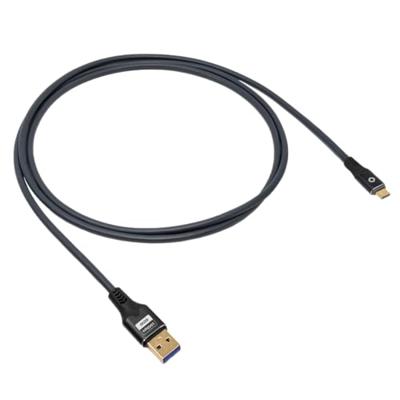 Oehlbach D1C9374 USB-kabel USB 3.2 Gen1 USB-C stekker, USB-A stekker 3 m Antraciet Vergulde steekcontacten
