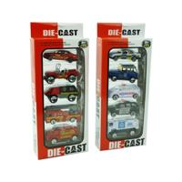 Modelautootjes DieCast 1:64 pak a 5 st. - thumbnail