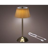 Lumineo Led tafellamp oplaadbaar goud h30,5cm - thumbnail