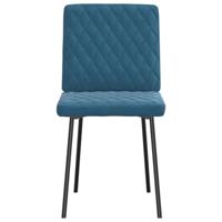 Eetkamerstoelen 2 st fluweel blauw - thumbnail