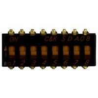 C & K Switches SDA08H0SB DIP Switch SDA Series DIP-schakelaar Aantal polen 8 1 stuk(s) Tube - thumbnail