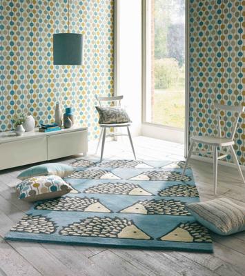 Scion - Spike Marine 26808 - 090x150 cm Vloerkleed