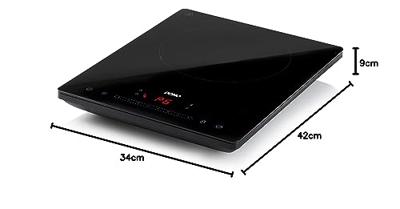 DOMO DO332IP Inductieplaat Timerfunctie, Met display, Kabelgebonden