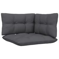 9-delige Loungeset met antracietkleurige kussens grenenhout - thumbnail