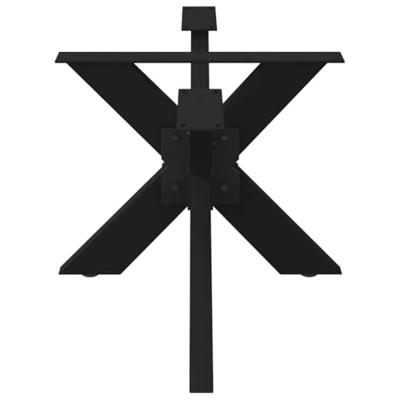 Salontafelpoot spider vorm 98x58x(42-43) cm staal zwart