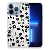 Silicone Back Case Apple iPhone 13 Pro Silver Punk - thumbnail