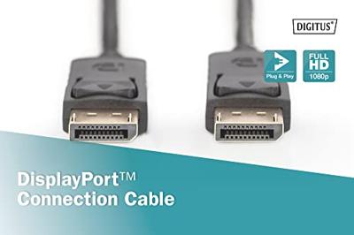 Digitus AK-340103-030-S DisplayPort-kabel DisplayPort Aansluitkabel DisplayPort-stekker, DisplayPort-stekker 3.00 m Zwart