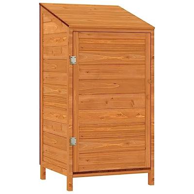 VidaXL Tuinschuur 55x52x112 cm massief vurenhout bruin