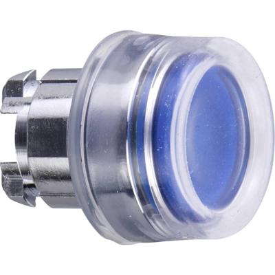 Schneider Electric ZB4BW563 ZB4BW563 Terugstelbaar (Ø) 22 mm Zonder markering Chroom, Blauw 1 stuk(s)