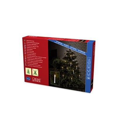 Konstsmide 1005-000 Kerstboomverlichting Kaarsen Buiten werkt op het lichtnet Aantal lampen 16 Gloeilamp Helder Verlichte lengte: 10.5 m