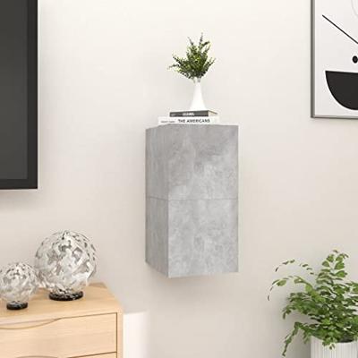 Tv-wandmeubelen 2 st 30,5x30x30 cm betongrijs