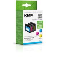 KMP Inktcartridge vervangt HP 951XL, CN046AE, CN047AE, CN048AE Compatibel Combipack Cyaan, Magenta, Geel H101V 1723,4050 - thumbnail