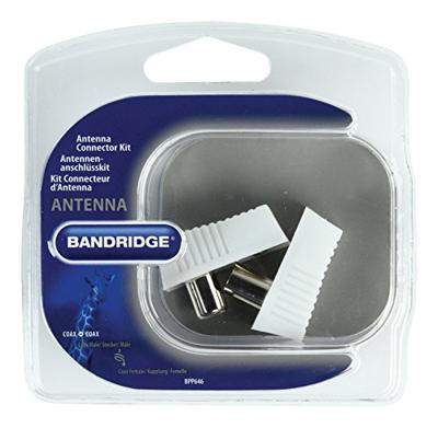 Bandridge Coaxconnector Male + Female Wit | 1 stuks - BPP646 BPP646