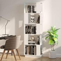 Boekenkast/kamerscherm 51x25x163,5 cm massief grenenhout wit - thumbnail